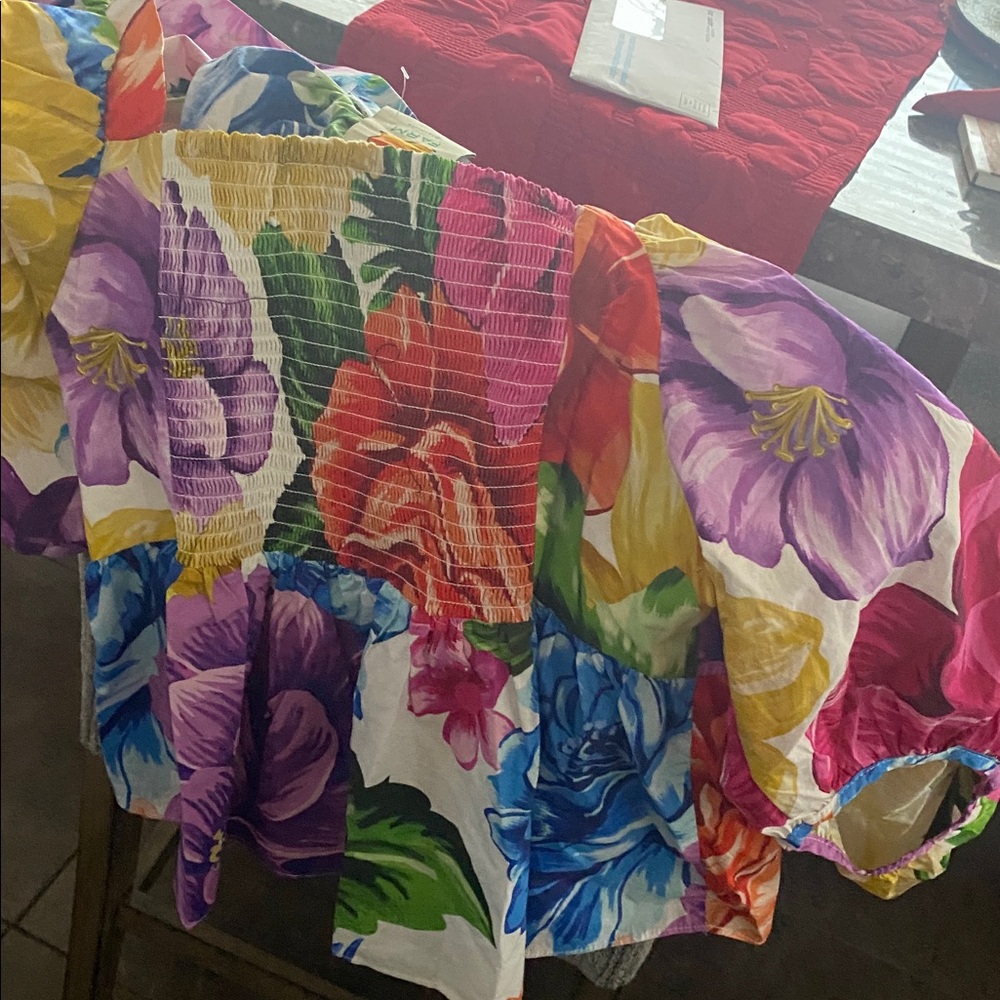 FARM Rio Multicolor Floral Women's Blouse - Picture 4 of 6